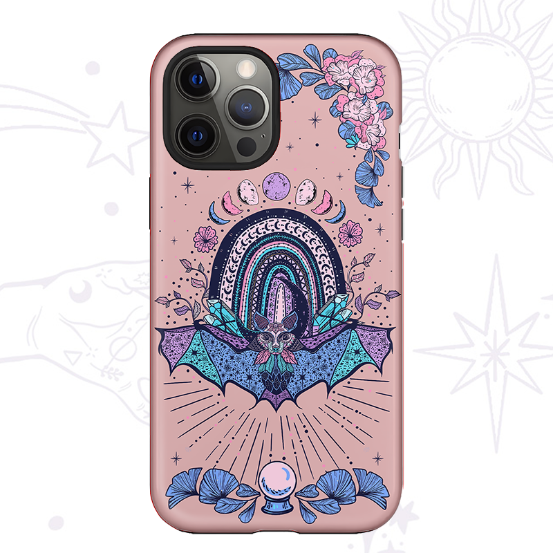 Purplehecate Moon Phase Bat Phone Case
