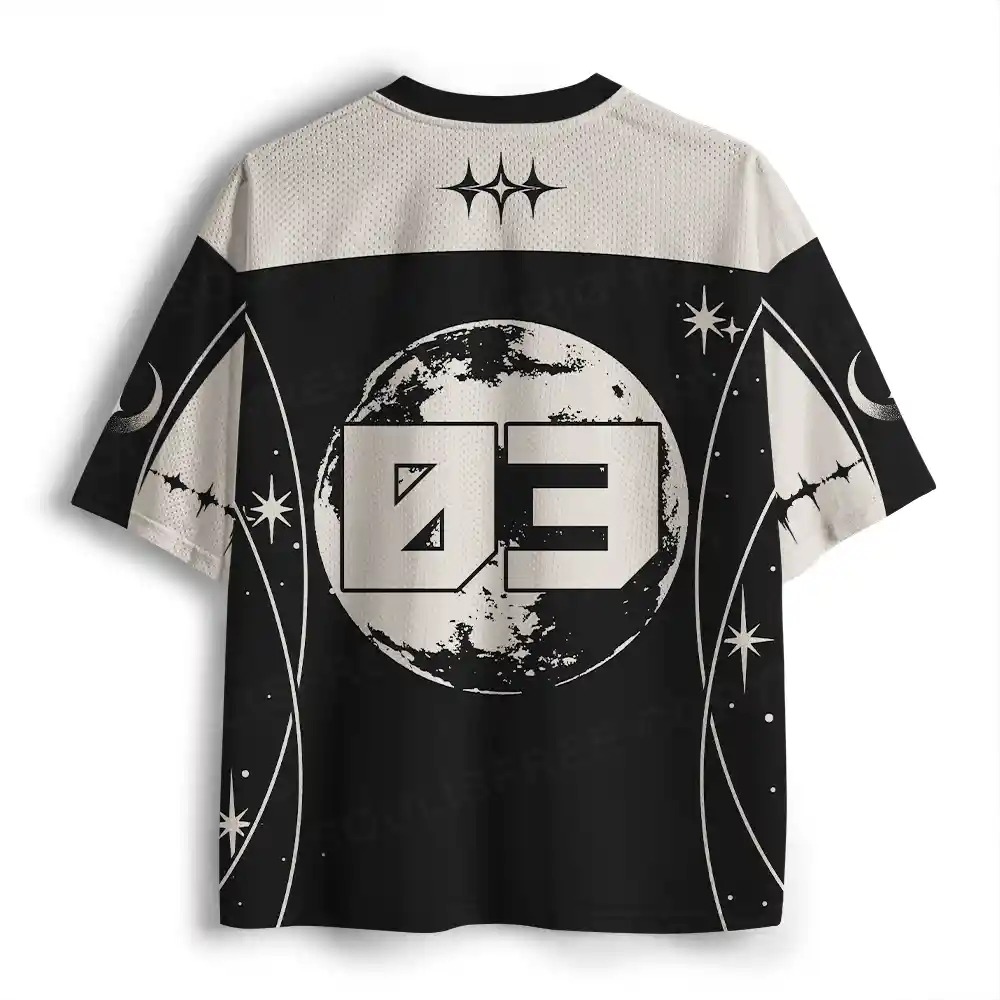 Purplehecate Mystical Moonlit Cat Mesh Jersey