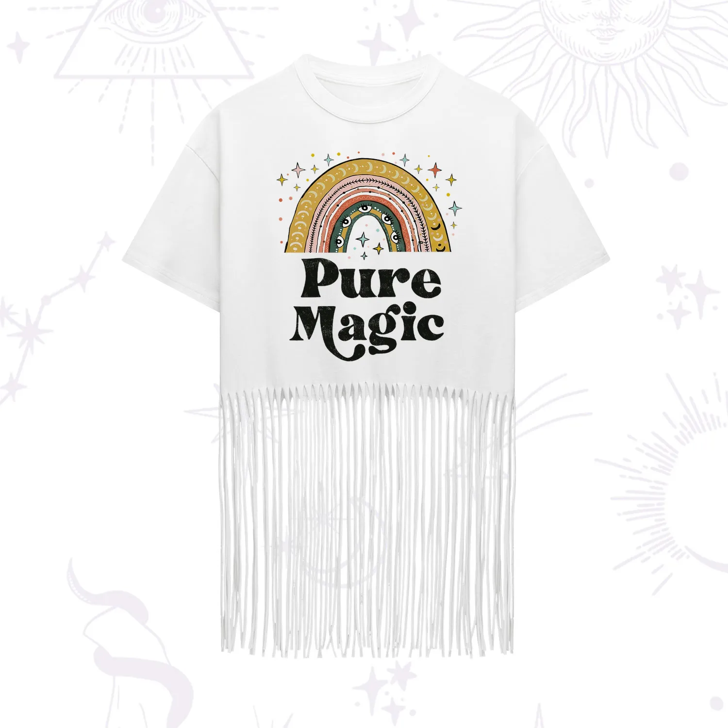 Purplehecate Pure Magic Fringe Hem T-Shirt