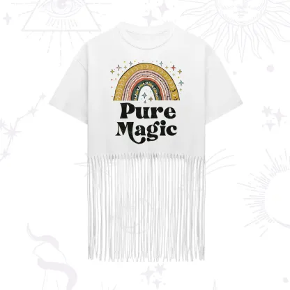 Purplehecate Pure Magic Fringe Hem T-Shirt