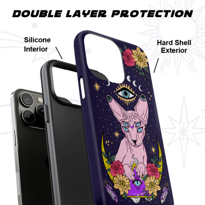 Purplehecate Moon Phase Cat Phone Case
