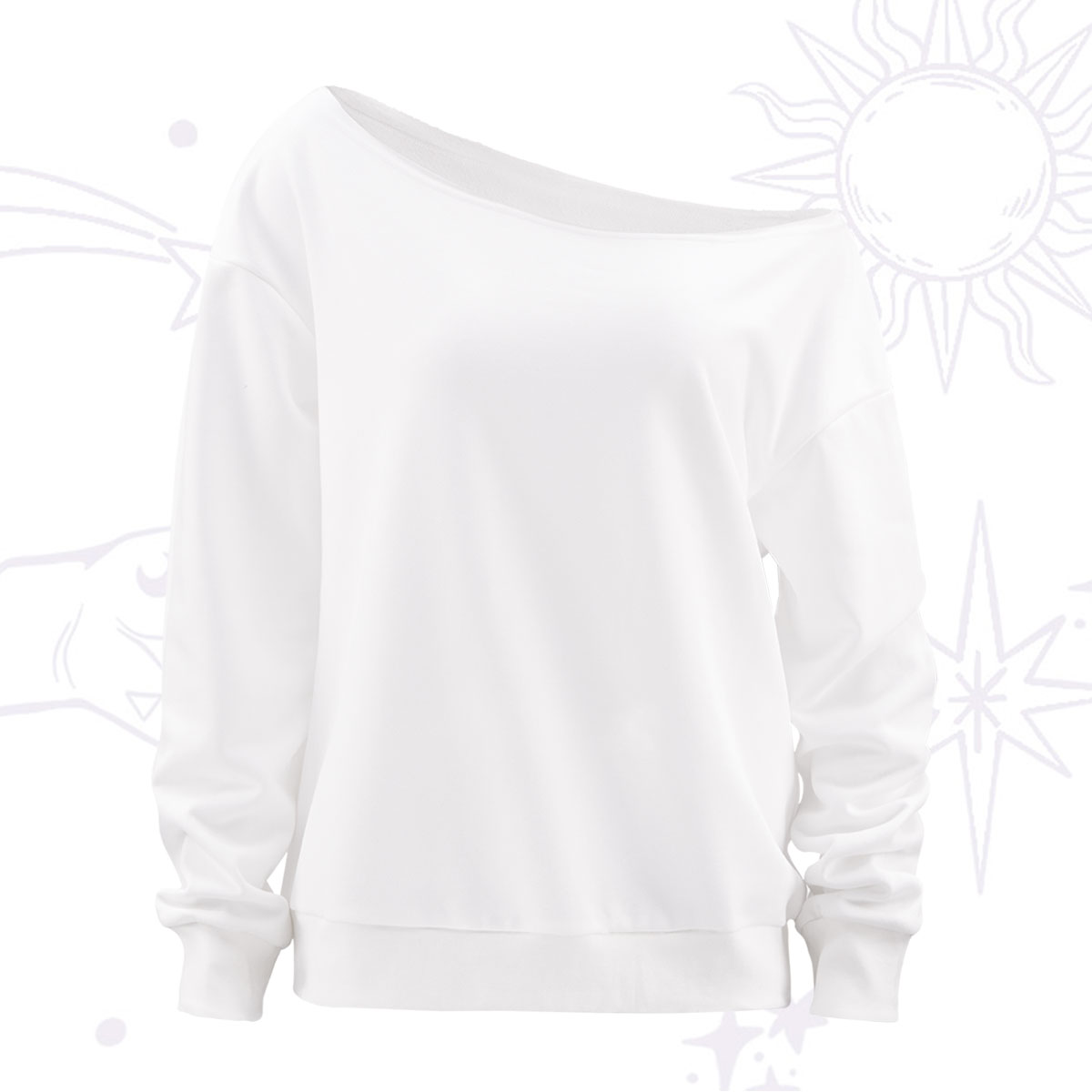 Purplehecate Off The Shoulder Sweatshirt