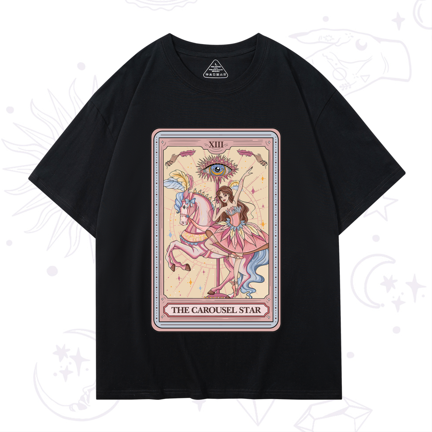 Purplehecate The Carousel Star Tarot Card T-Shirt