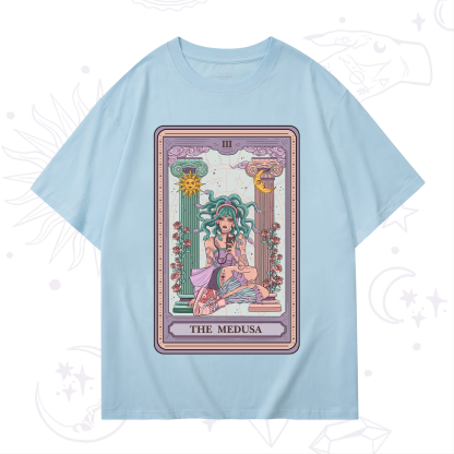 Purplehecate The Fashionable Medusa Tarot Card T-Shirt