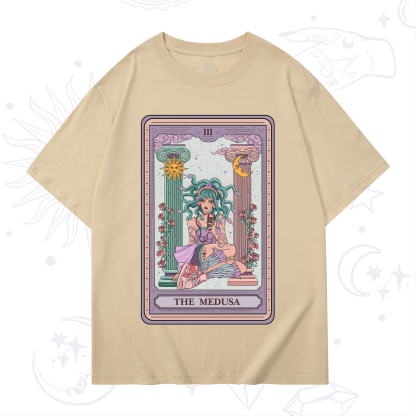 Purplehecate The Fashionable Medusa Tarot Card T-Shirt