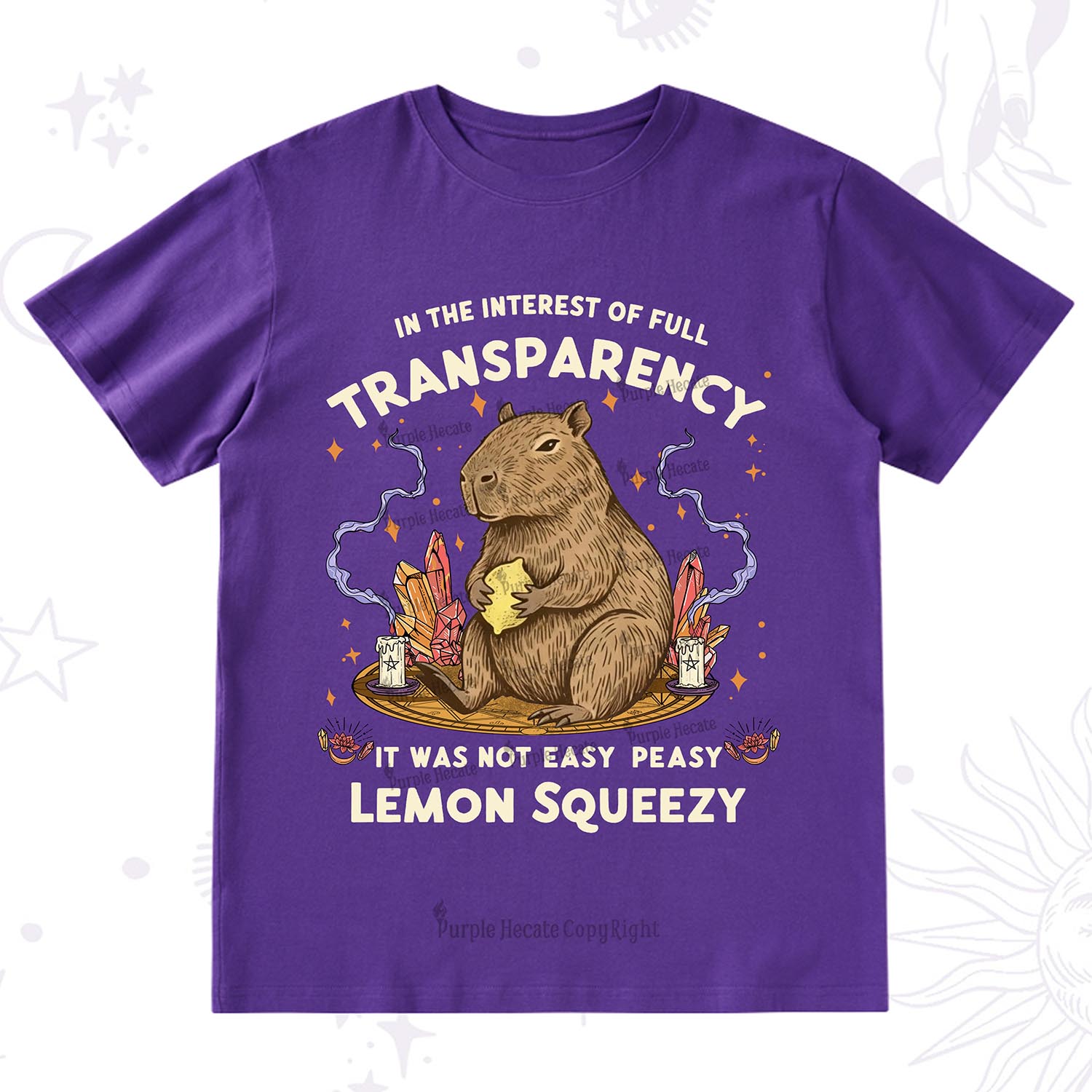 Purplehecate Funny Capybara T-Shirt