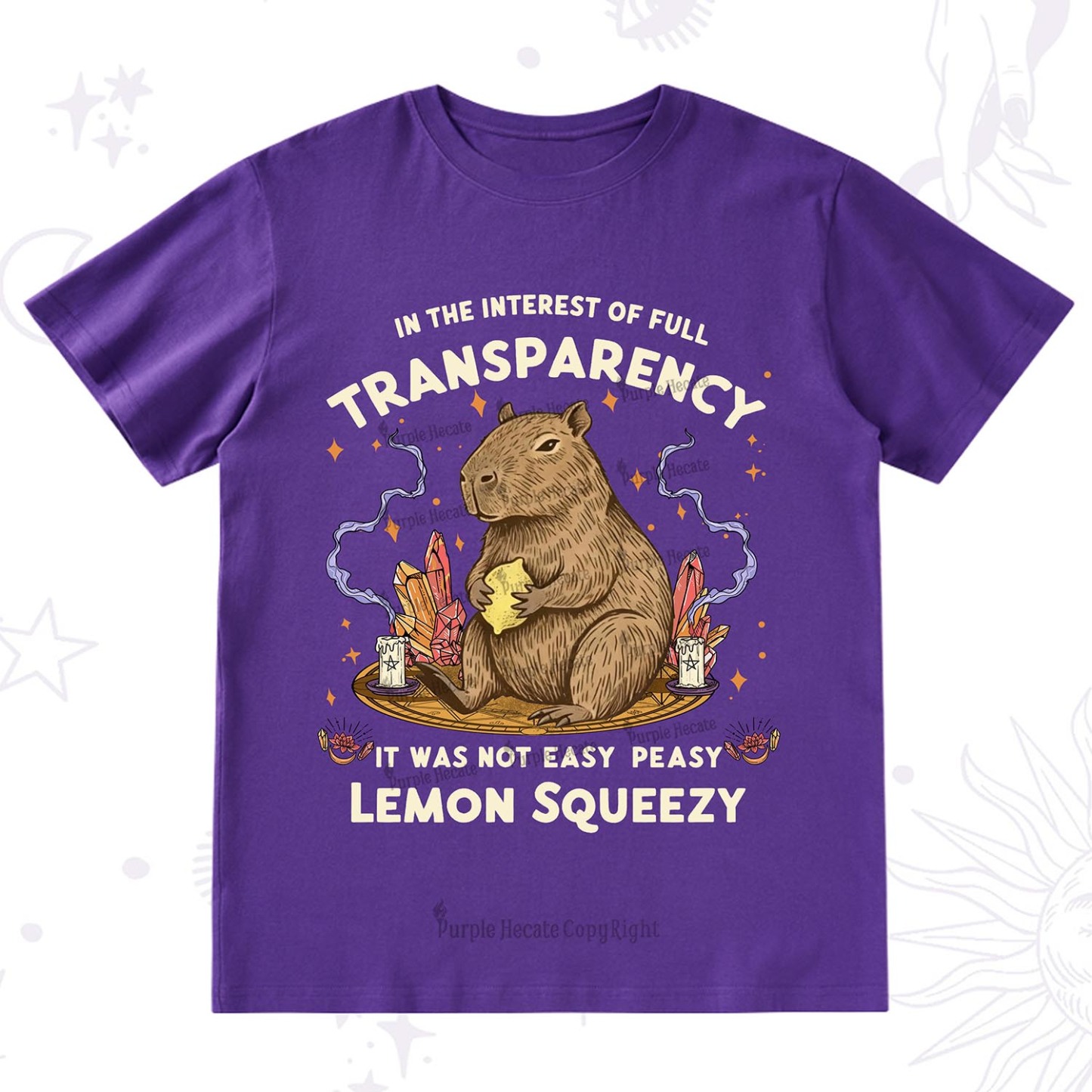 Purplehecate Funny Capybara T-Shirt