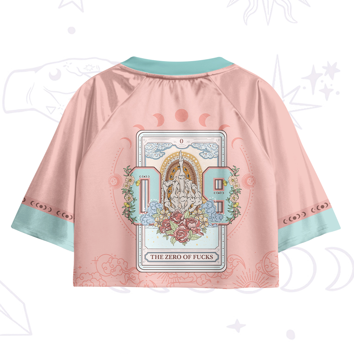 Purplehecate The Zero Of Fucks Tarot Crop Jersey Top