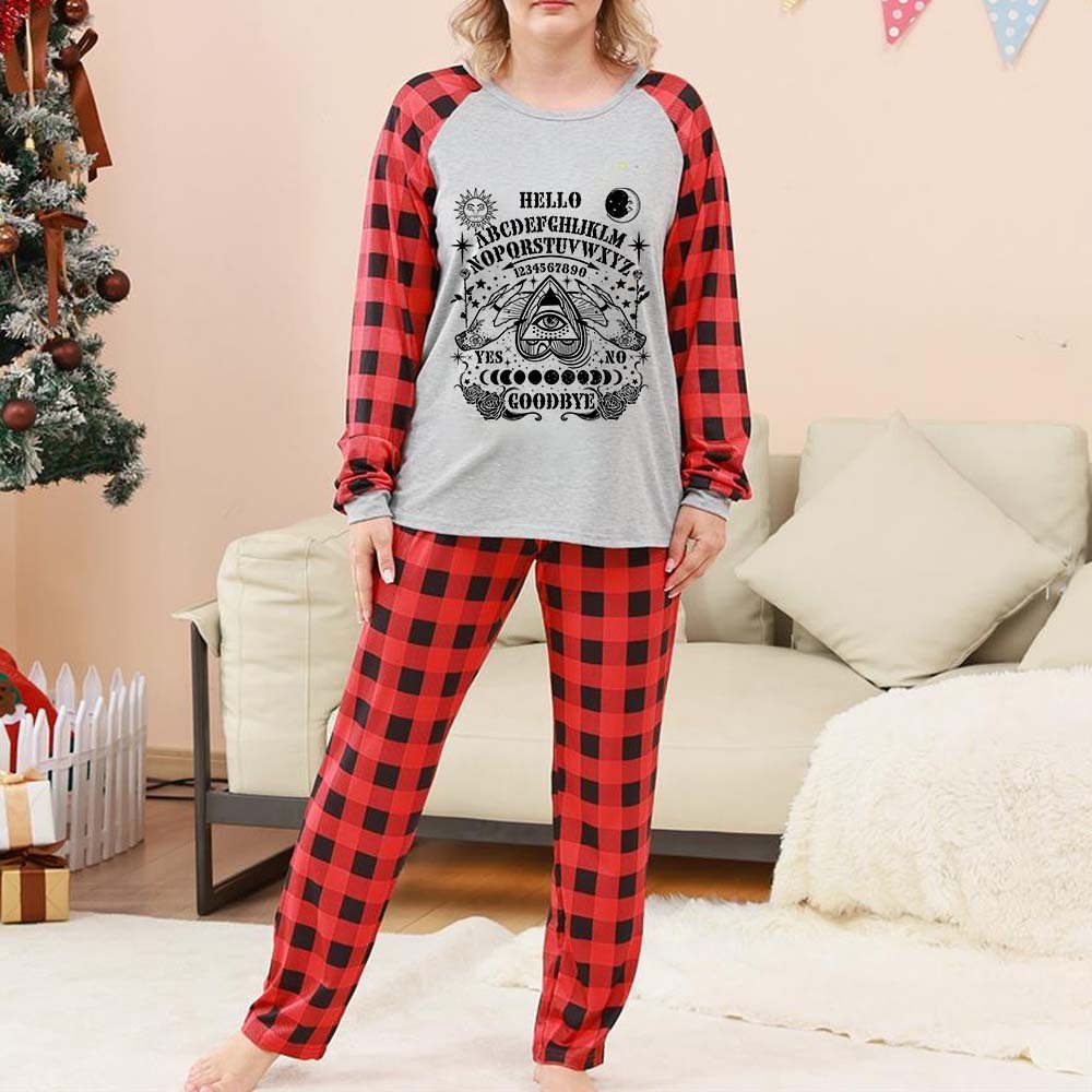 Purplehecate Hello Goodbye Christmas Pajamas