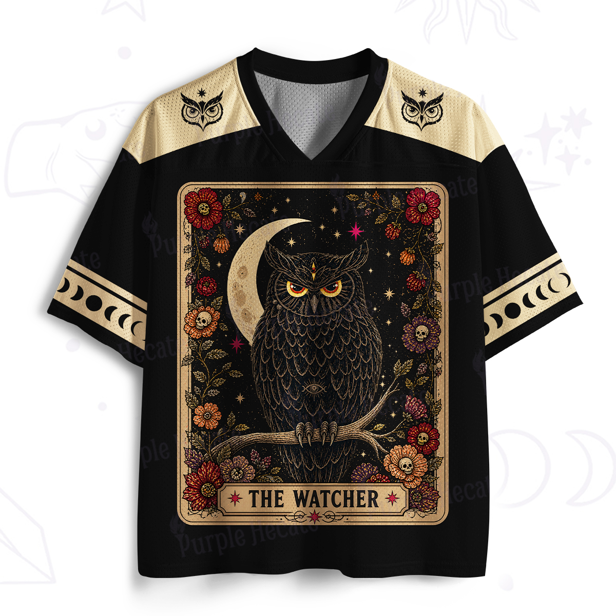 Purplehecate The Watcher Owl Tarot Mesh Jersey