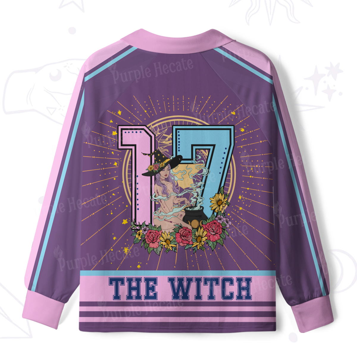 Purplehecate Arcana 17 The Witch Long Sleeve Jersey Shirt