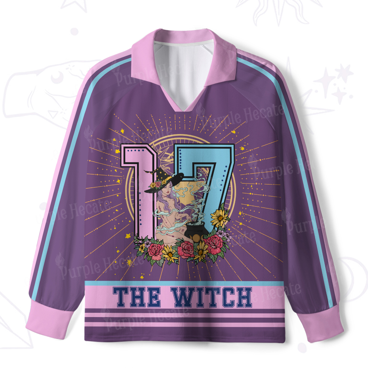Purplehecate Arcana 17 The Witch Long Sleeve Jersey Shirt