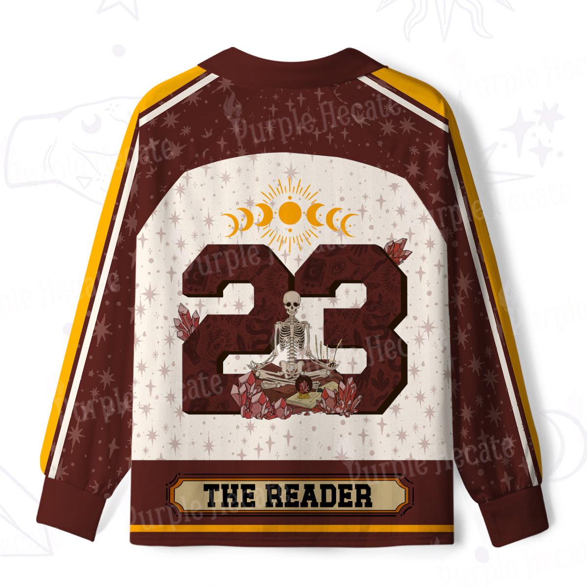 Purplehecate The Reader Guided by the Moon Long Sleeve Jersey Shirt