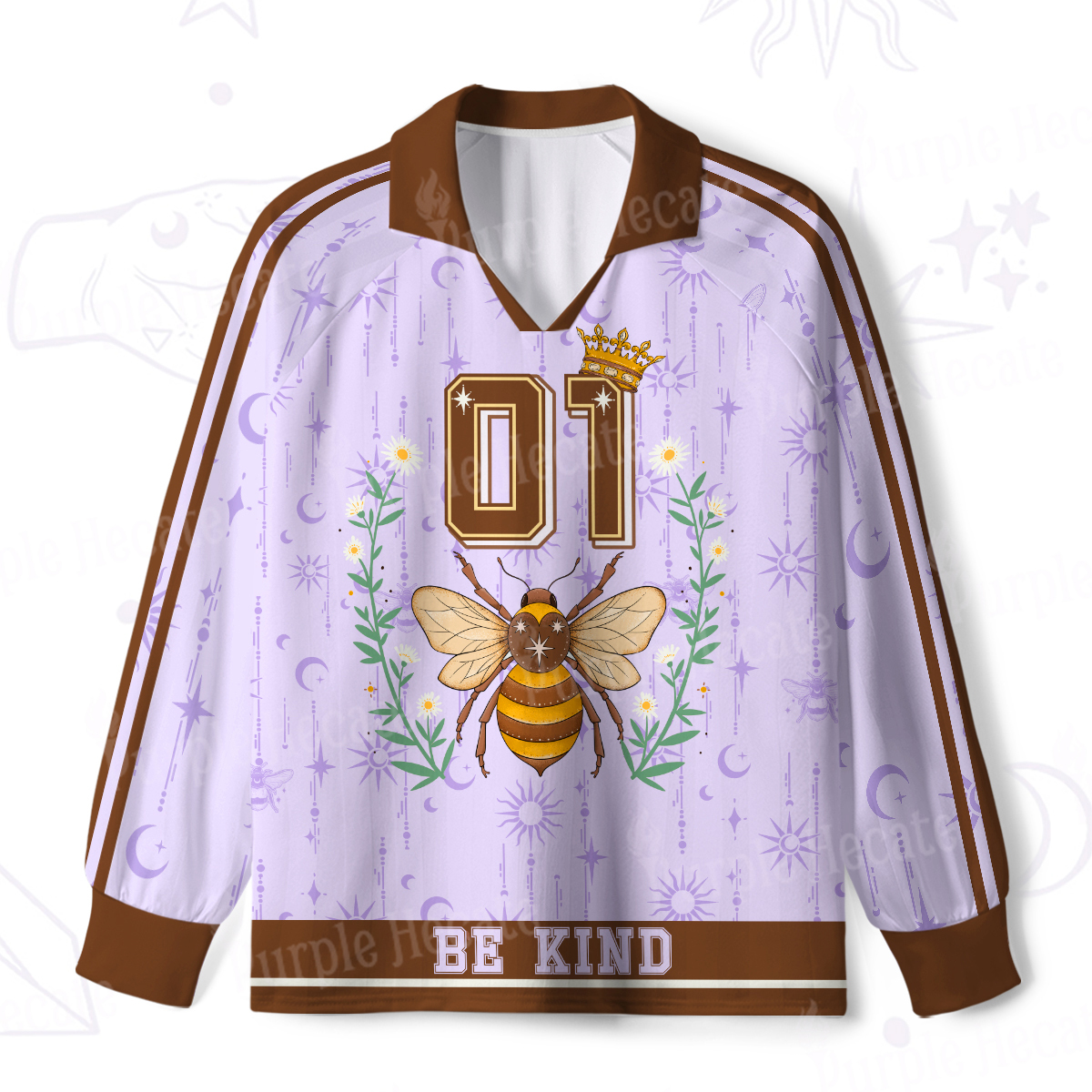 Purplehecate Bee Kingdom Be Kind Long Sleeve Jersey Shirt