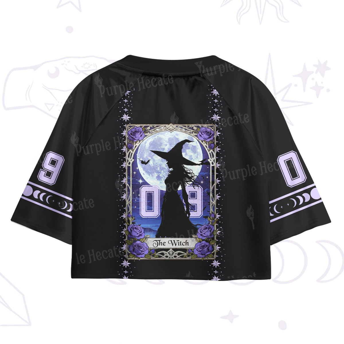 Purplehecate The Witch Crop Jersey Top