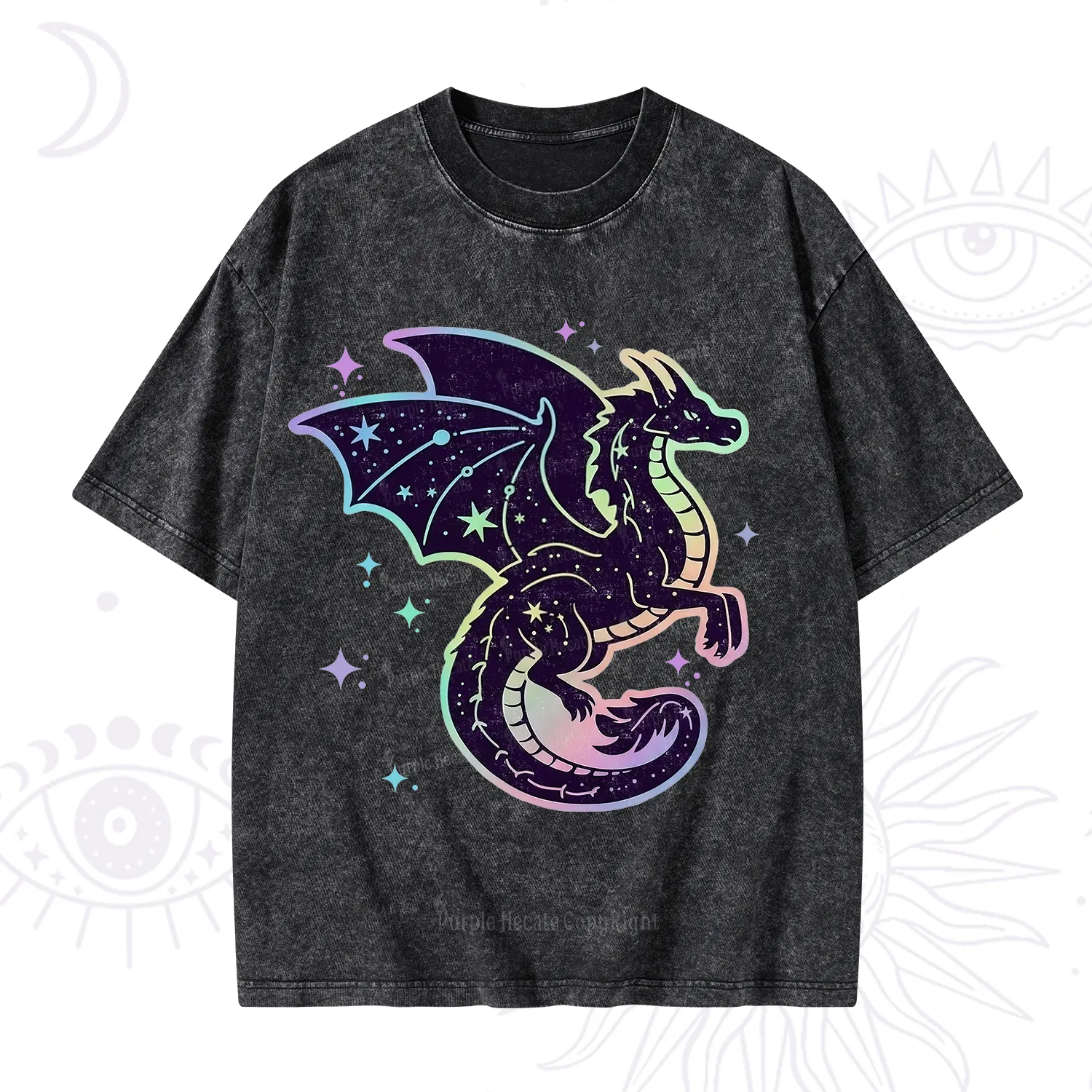 Purplehecate Celestial Dragon Washed T-Shirt