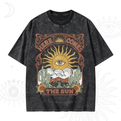Purplehecate Here Comes The Sun Washed T-Shirt