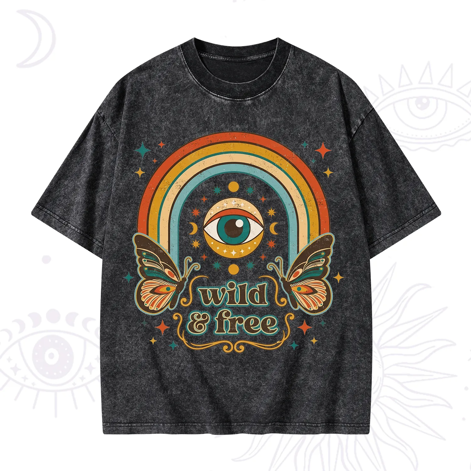Purplehecate Wild And Free Washed T-Shirt