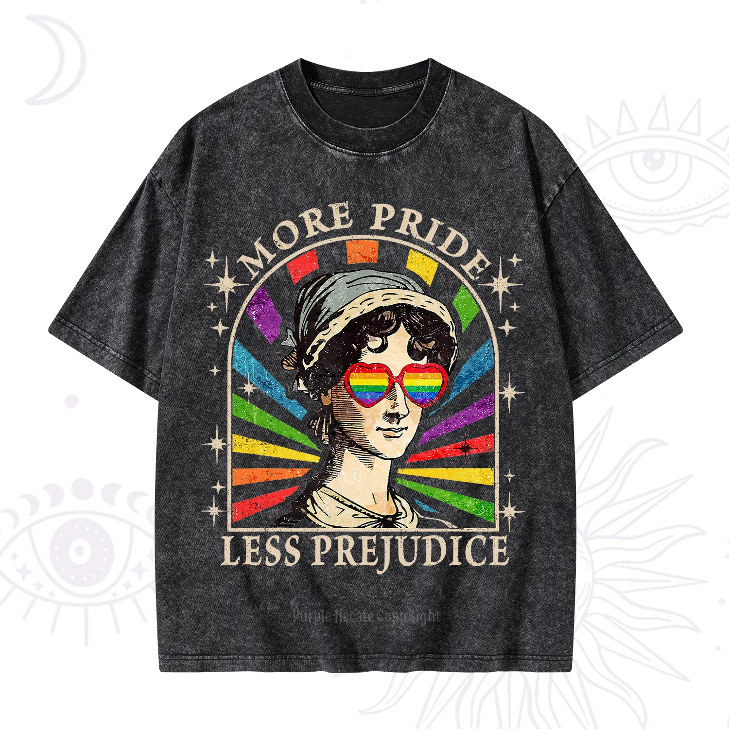 Purplehecate More Pride Less Prejudice Washed T-Shirt