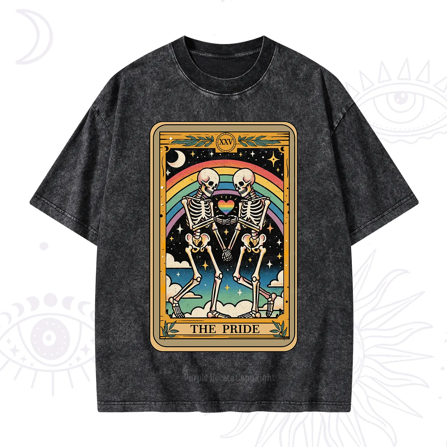Purplehecate The Pride Tarot Washed T-Shirt