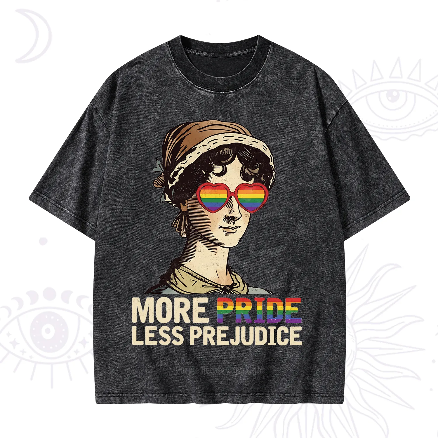 Purplehecate More Pride Less Prejudice Washed T-Shirt