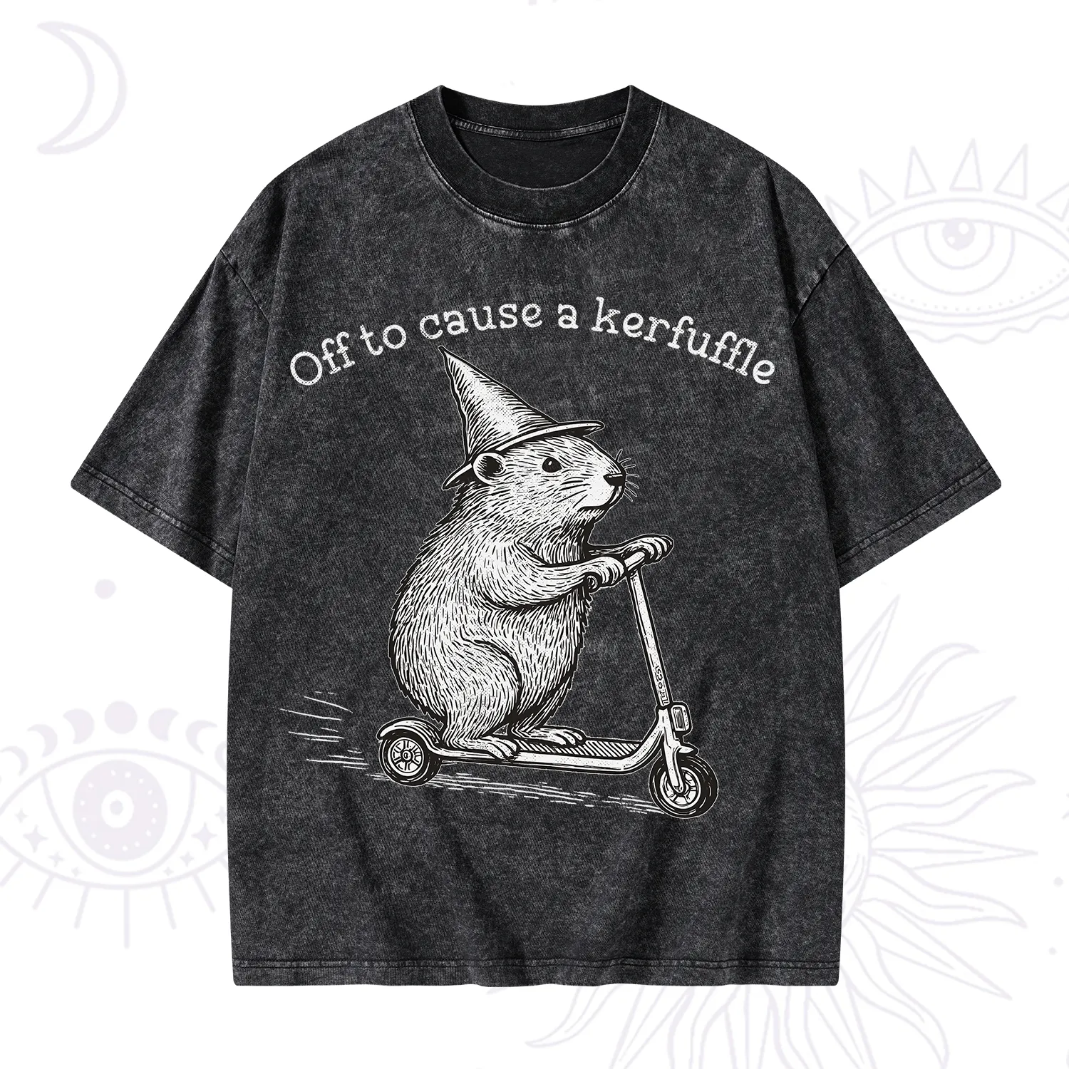 Purplehecate Off to Cause A Kerfuffle Washed T-Shirt