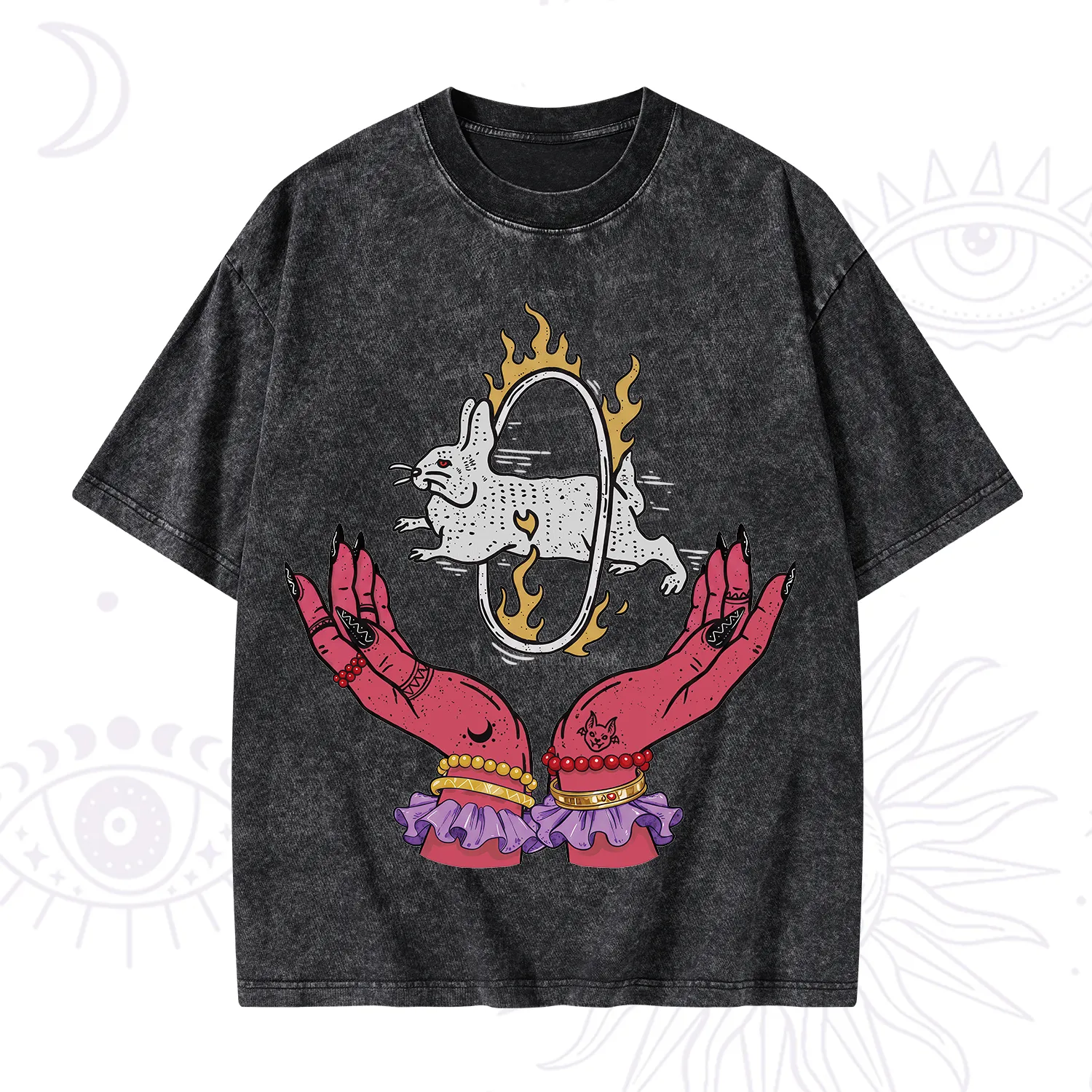 Purplehecate Remera Save The Rabbit Washed T-Shirt