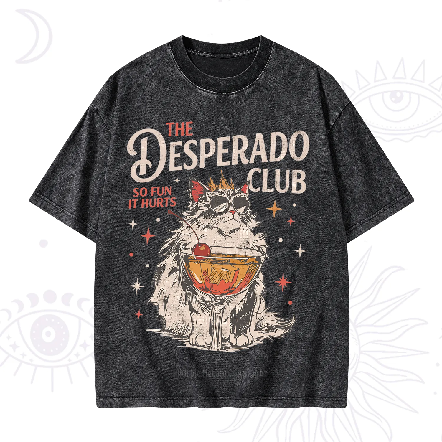 Purplehecate The Desperado Club Vintage Gang Washed T-Shirt