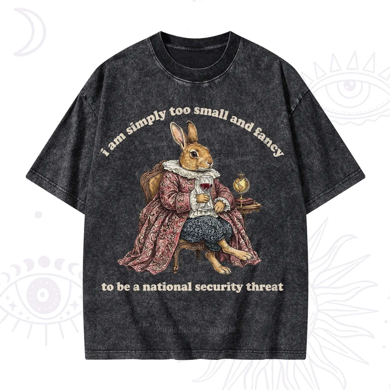 Purplehecate Too Small and Fancy Washed T-Shirt