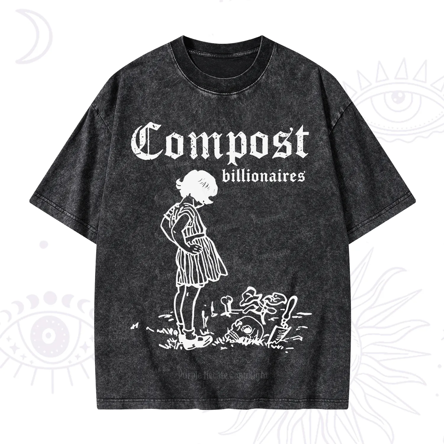 Purplehecate Compost the Greed Washed T-Shirt