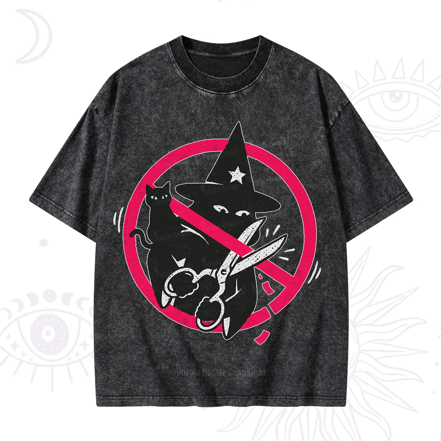 Purplehecate Break the Spell Witch Washed T-Shirt