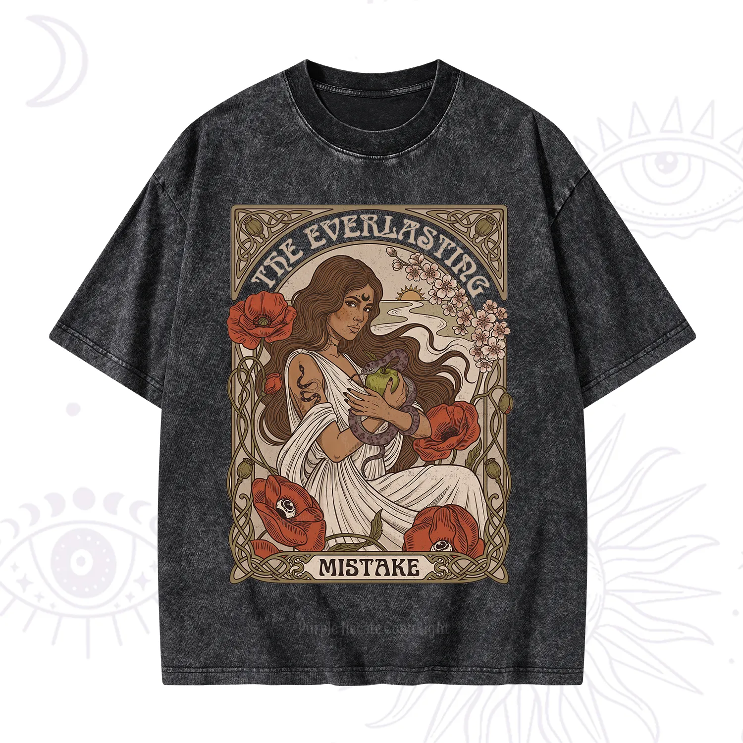 Purplehecate The Everlasting Mistake Washed T-Shirt