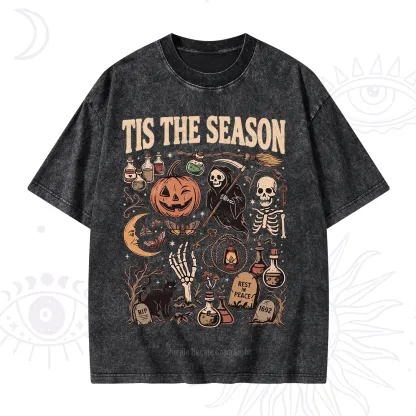 Purplehecate Tis The Season Washed T-Shirt