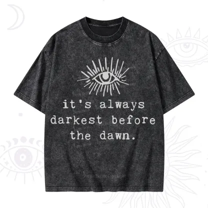 Purplehecate It's Always Darkest Before Dawn Washed T-Shirt