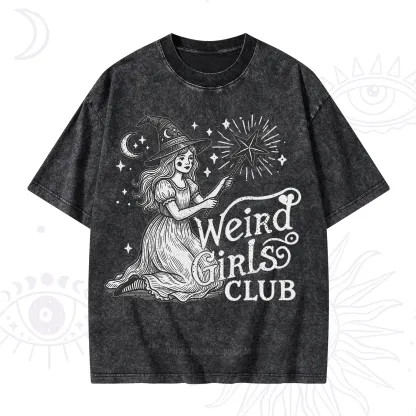 Purplehecate Weird Girls Club Washed T-Shirt