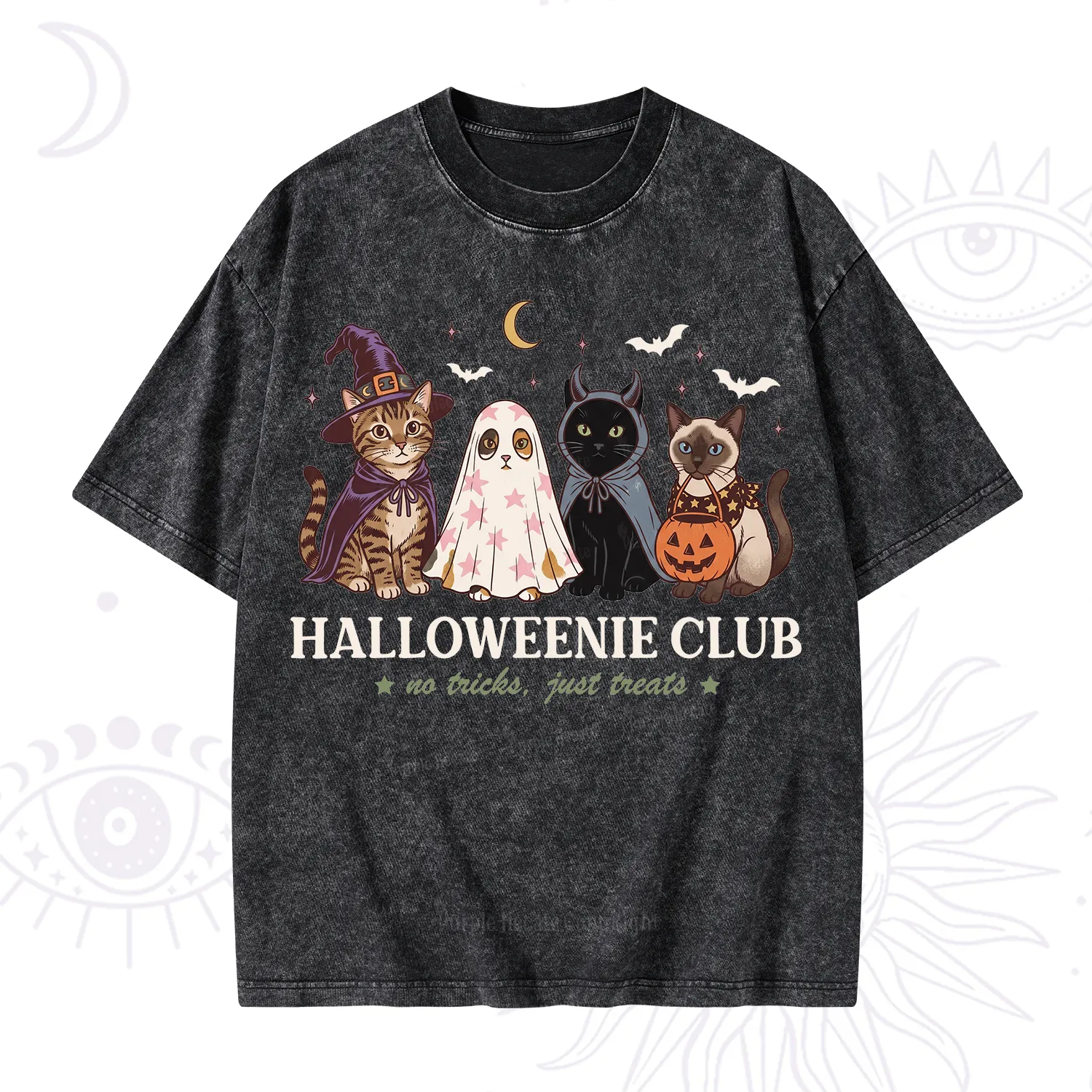 Purplehecate Halloweenie Club Washed T-Shirt