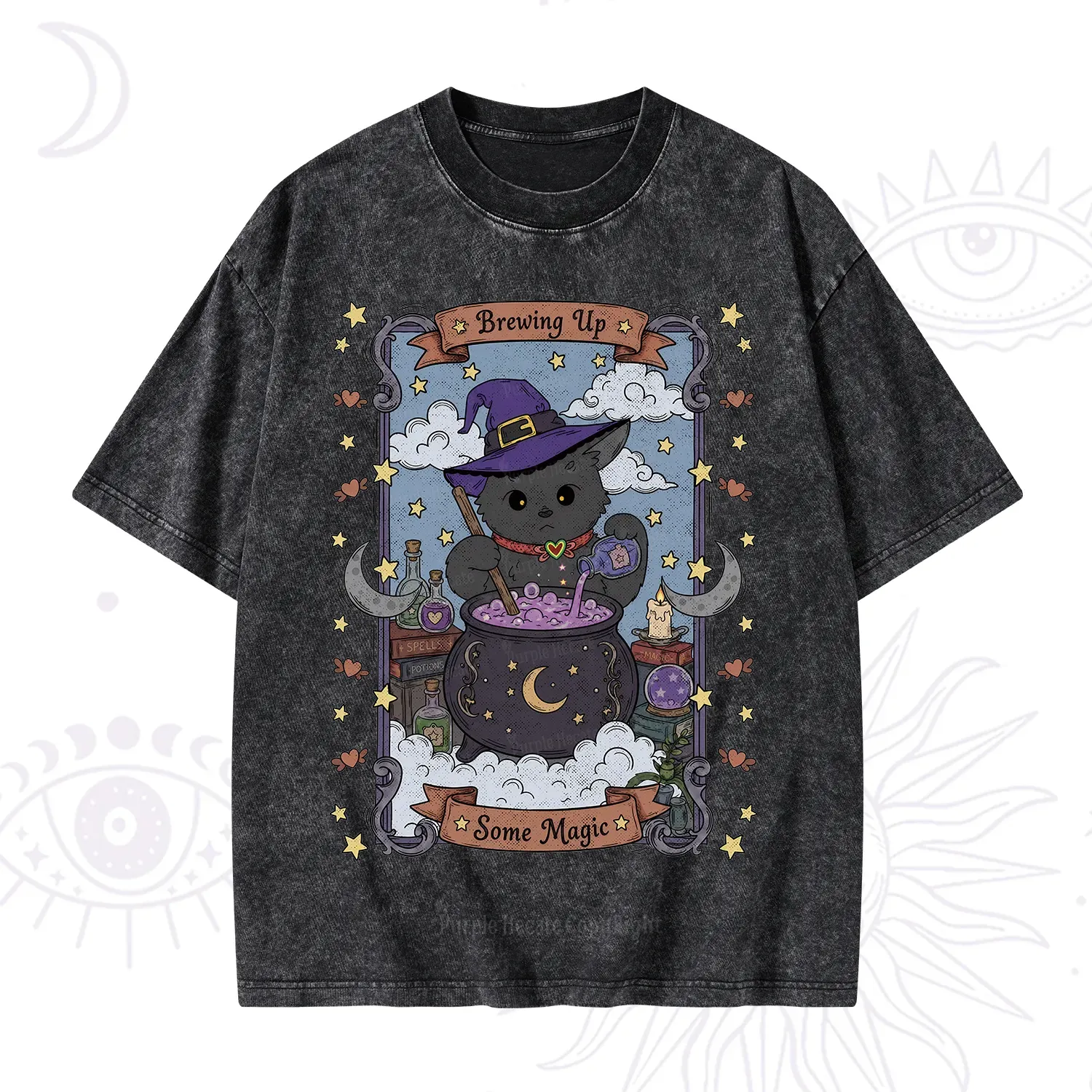 Purplehecate Brewing Up Some Magic Washed T-Shirt