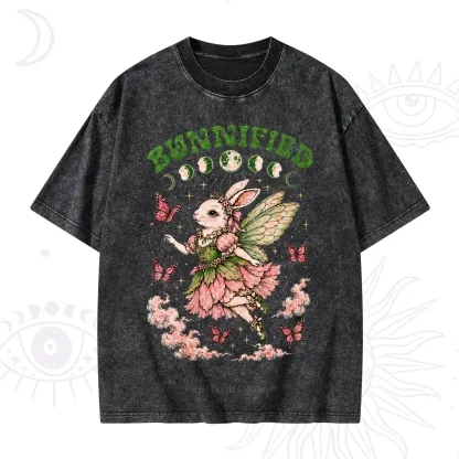 Purplehecate Bunnified Fairy Bunny Washed T-Shirt