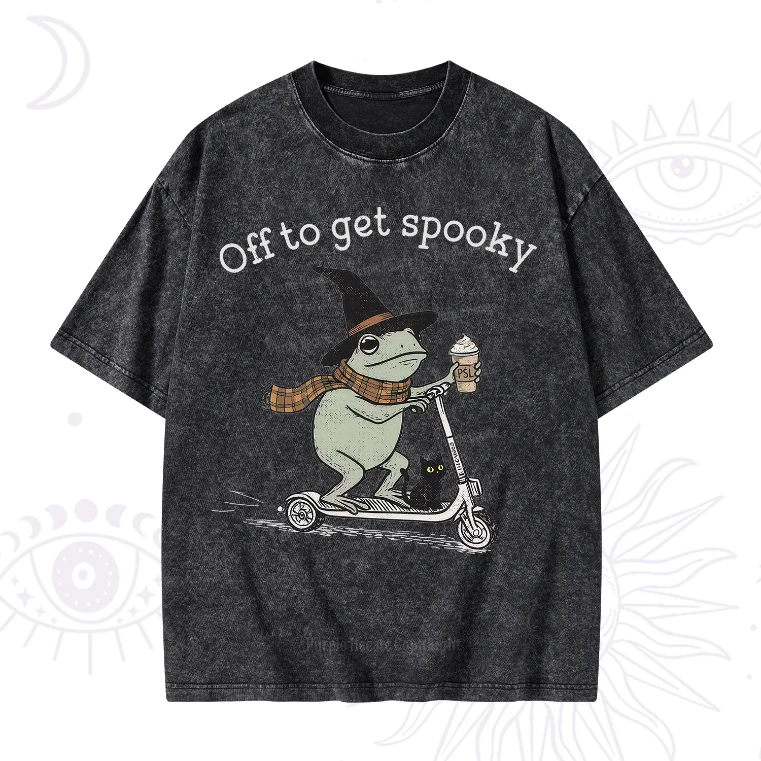 Purplehecate Off to get Spooky Halloween Forg Washed T-Shirt