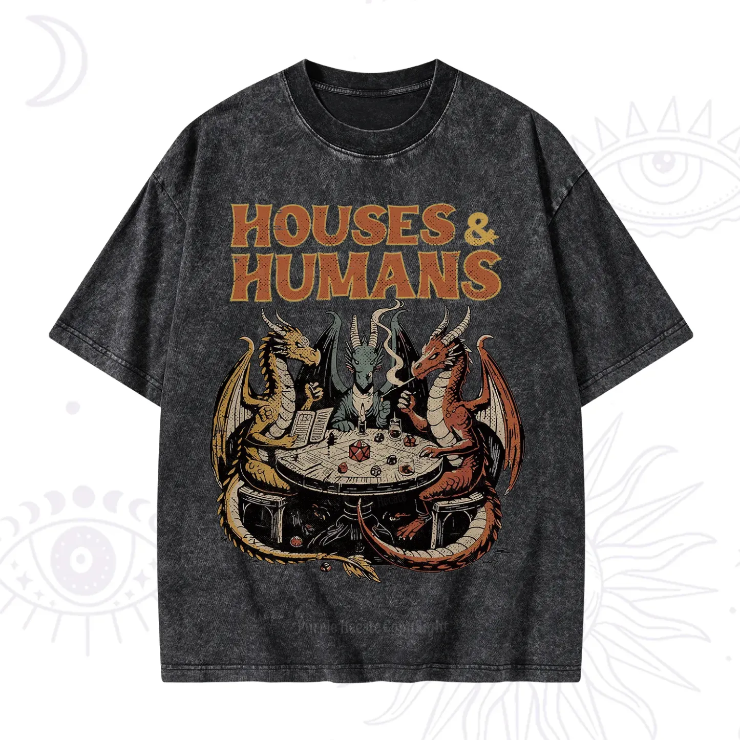 Purplehecate Houses And Humans Washed T-Shirt