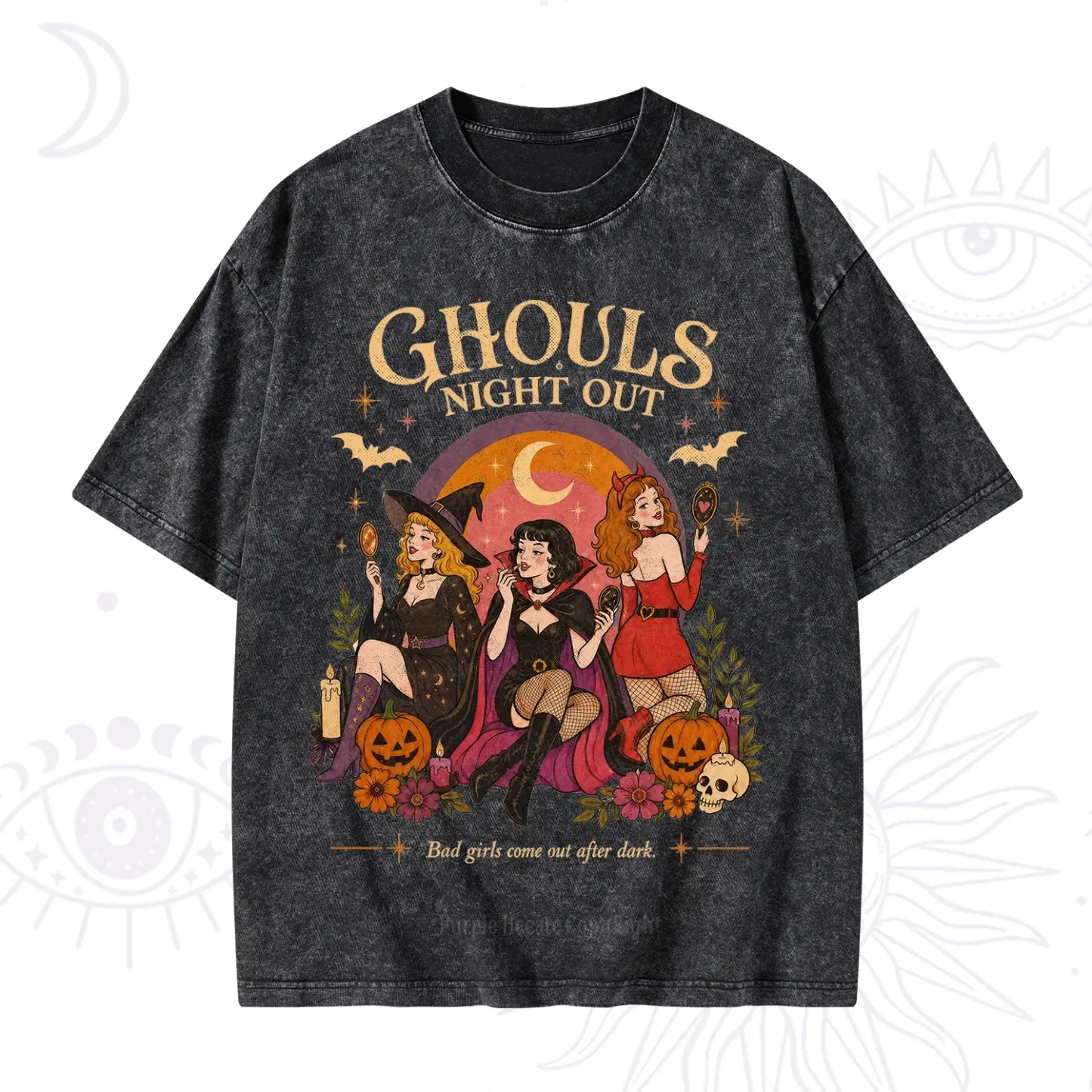 Purplehecate Ghouls Night Out Washed T-Shirt