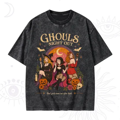 Purplehecate Ghouls Night Out Washed T-Shirt