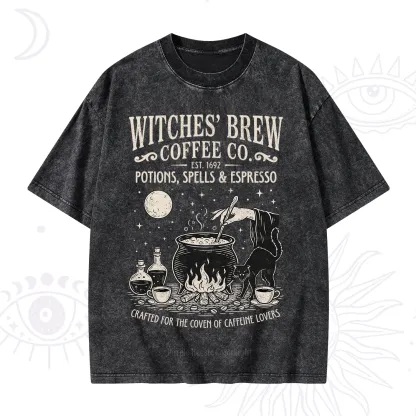 Purplehecate Witches' Brew Coffee Club Washed T-Shirt