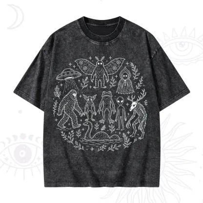Purplehecate Respect the Locals Cryptid Washed T-Shirt