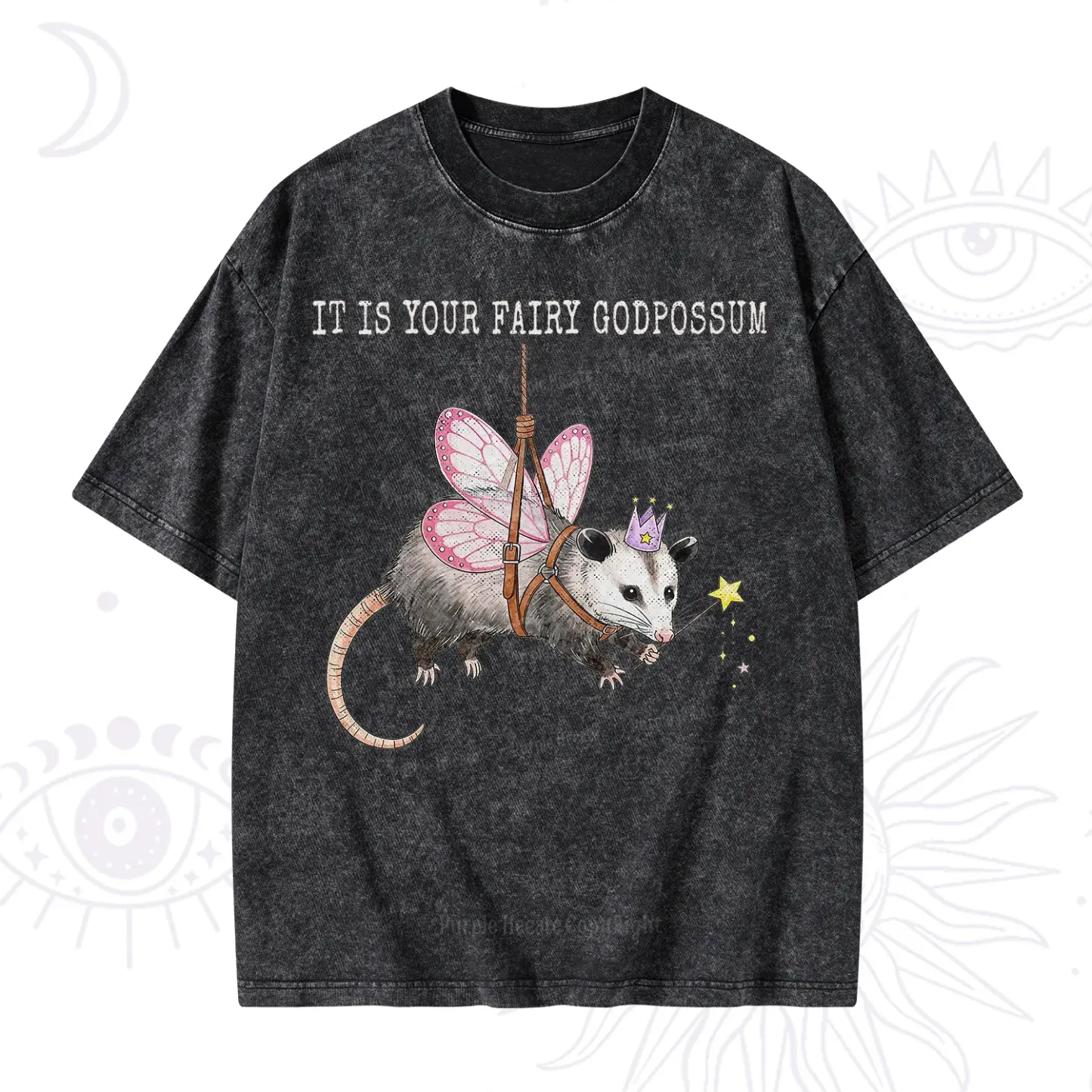 Purplehecate It Is Your Fairy Godpossum Washed T-Shirt