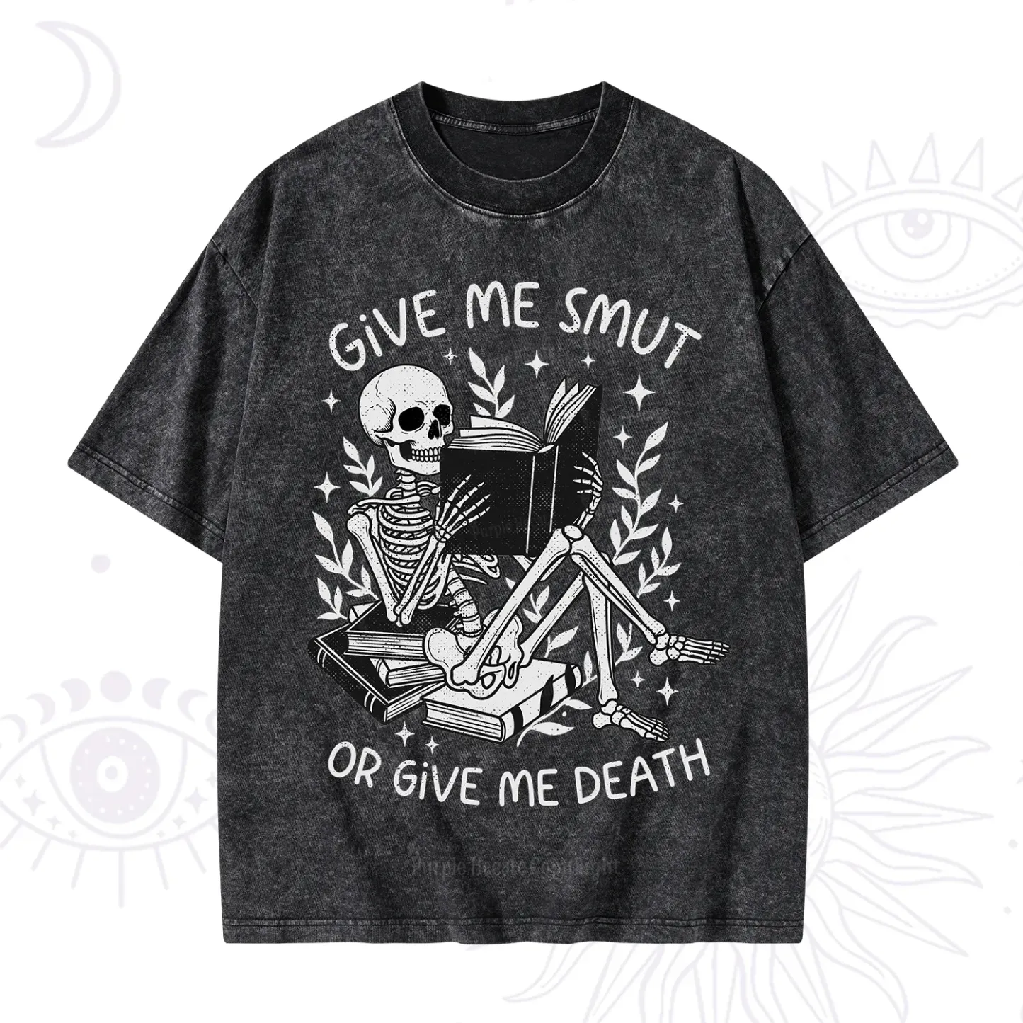 Purplehecate Give Me Smut Or Give Me Death Washed T-Shirt