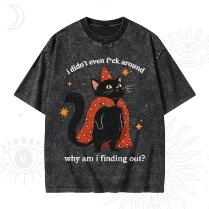 Purplehecate I Didn't Even F*ck Around Washed T-Shirt