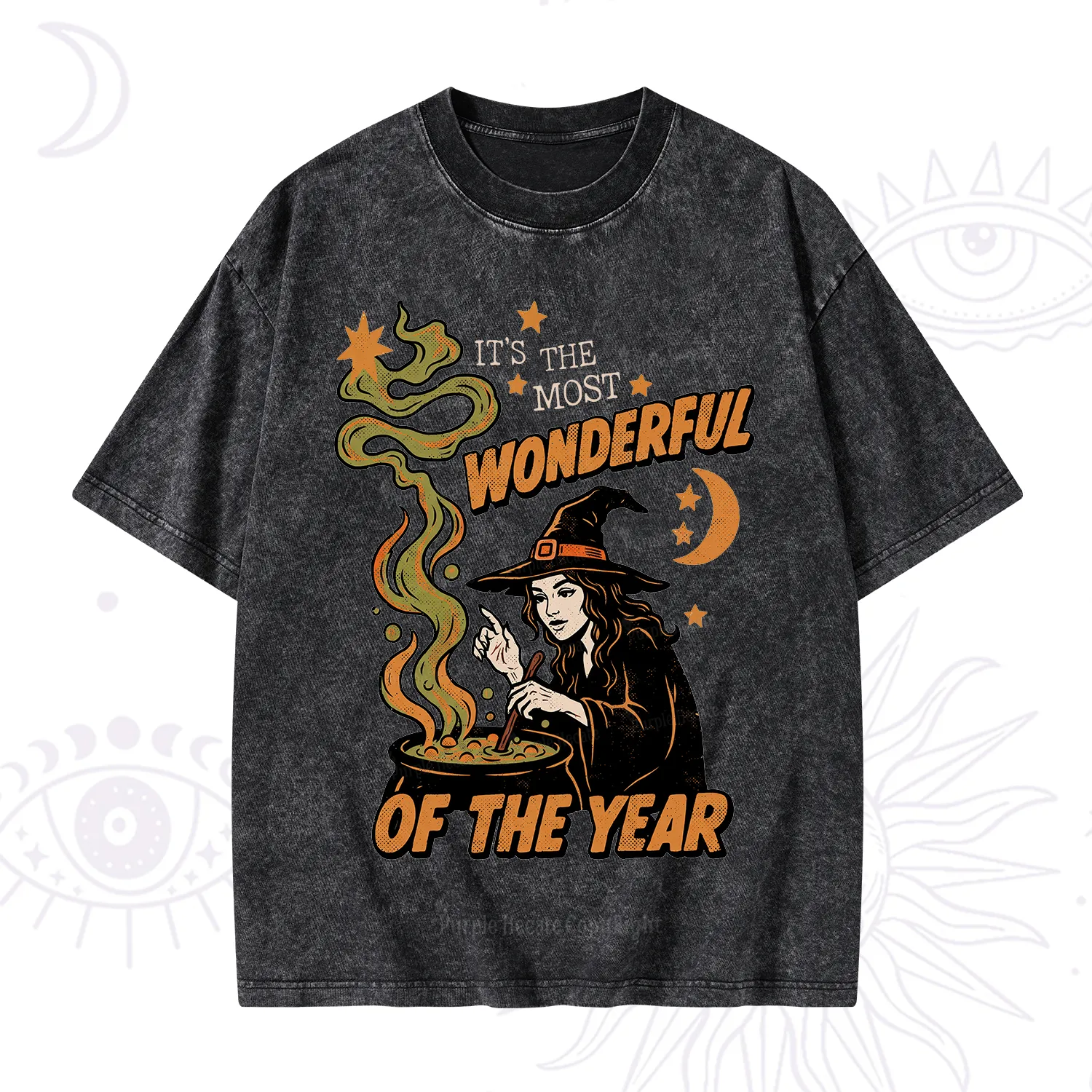 Purplehecate Is The Most Wonderful Time Halloween Washed T-Shirt