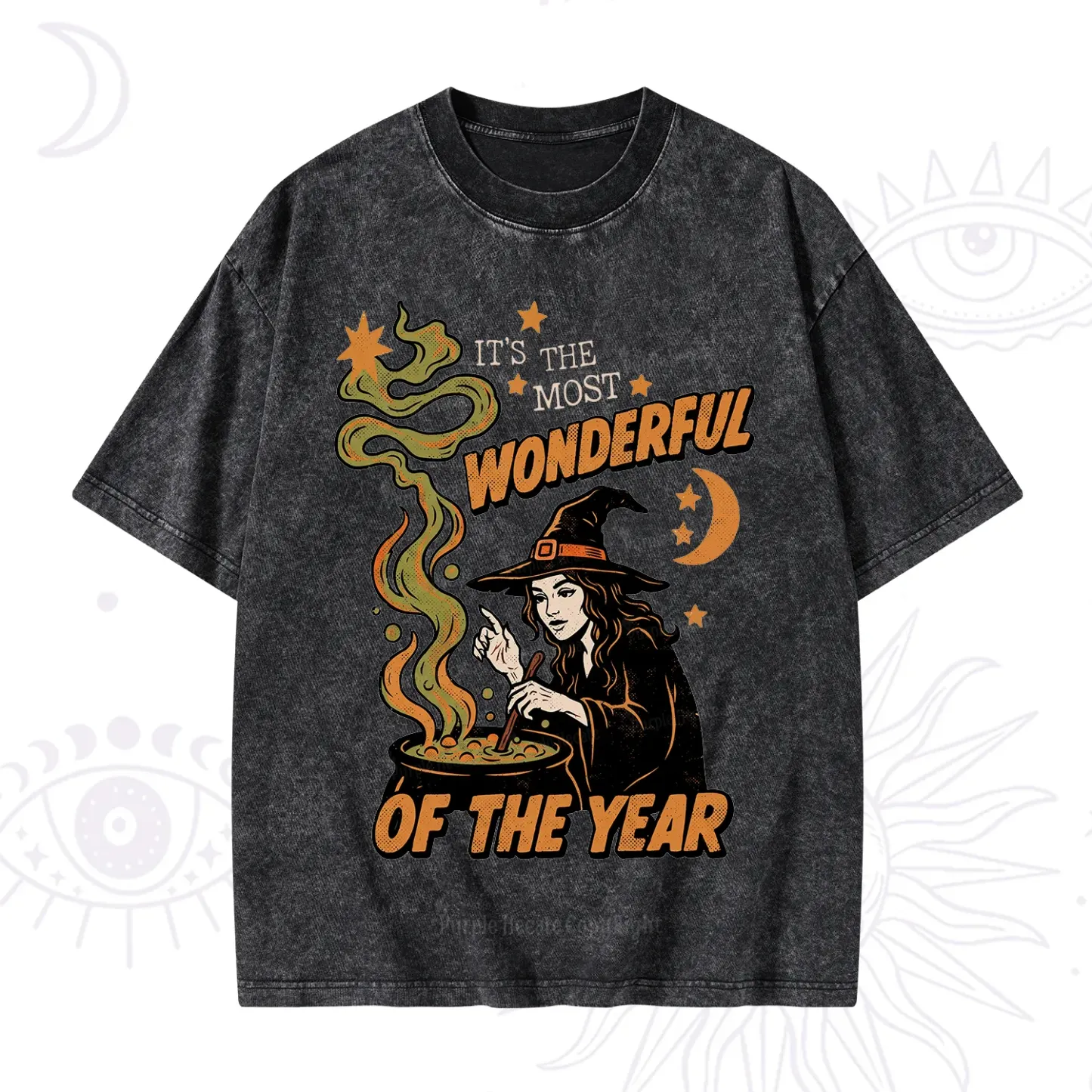 Purplehecate Is The Most Wonderful Time Halloween Washed T-Shirt