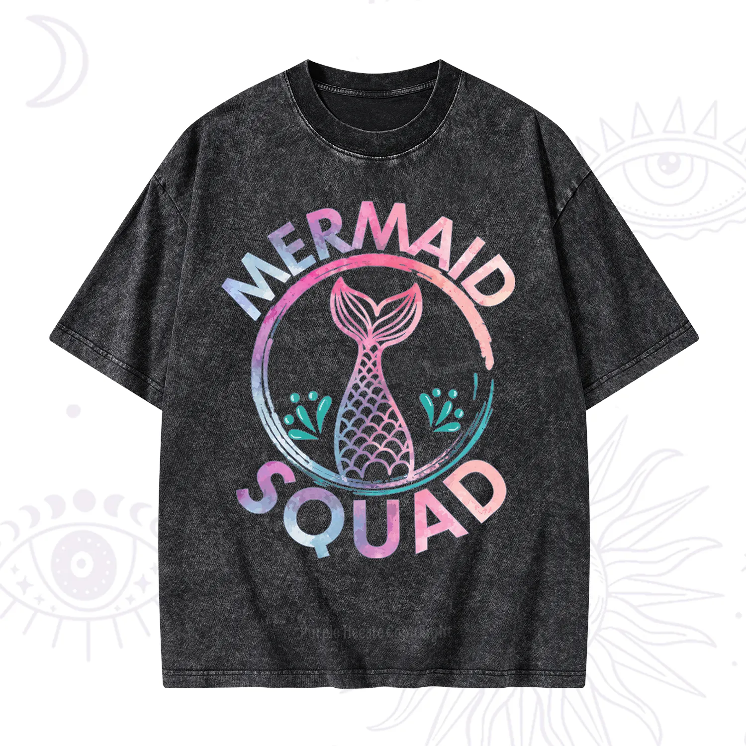 Purplehecate Mermaid Squad Washed T-Shirt